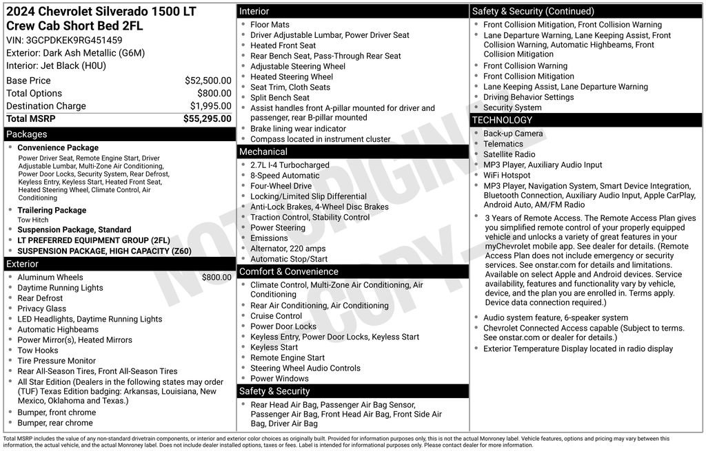 Used 2024 Chevrolet Silverado 1500 LT AWD/4WD image 21