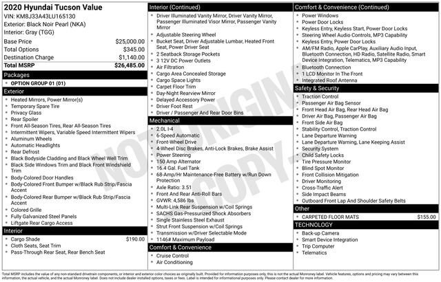Used 2020 Hyundai Tucson Value FWD image 36