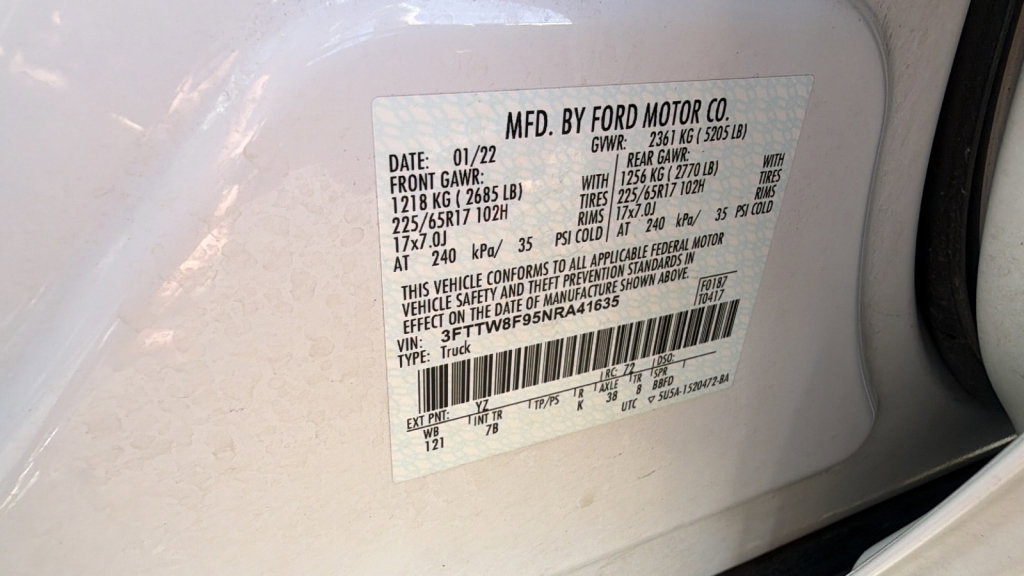 Certified 2022 Ford Maverick XLT w/ Equipment Group 300A Standard image 30