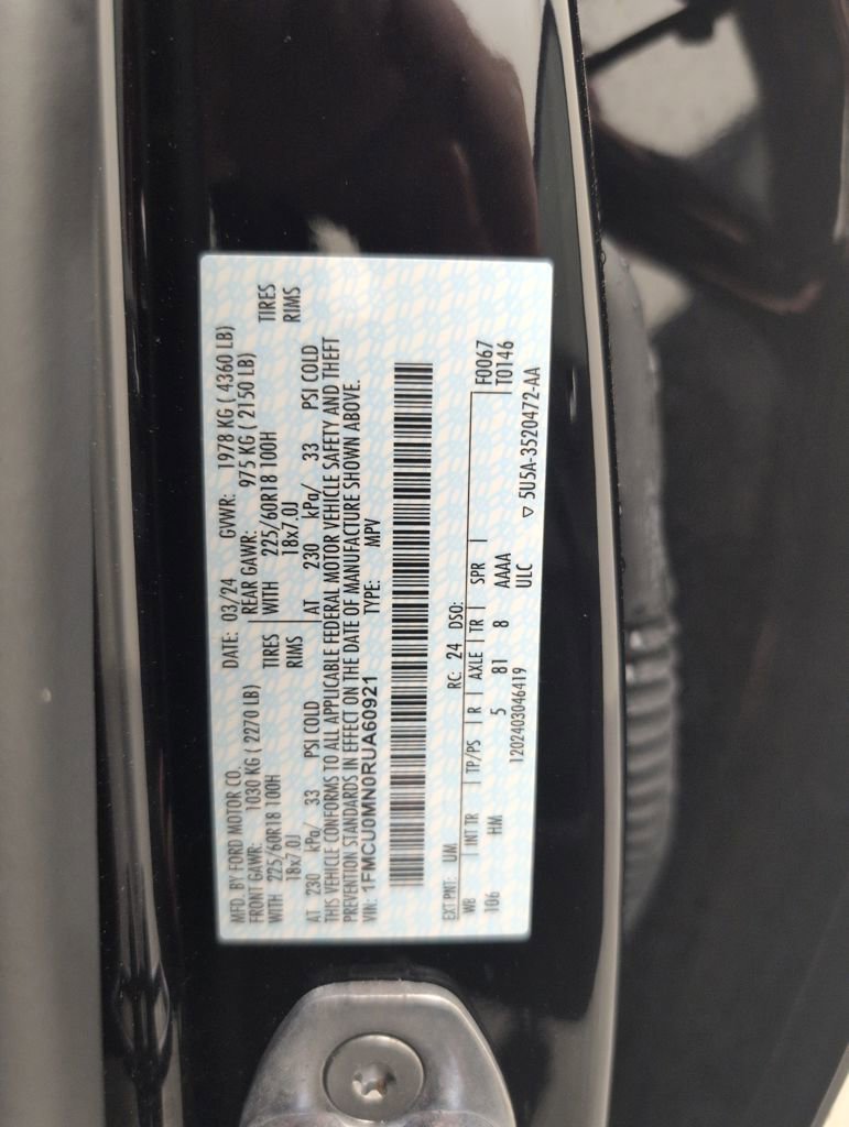 Certified 2024 Ford Escape ST-Line w/ Tech Pack #1 image 45