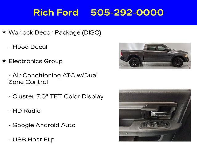 Used 2021 RAM 1500 Classic Warlock w/ Electronics Group AWD/4WD image 23