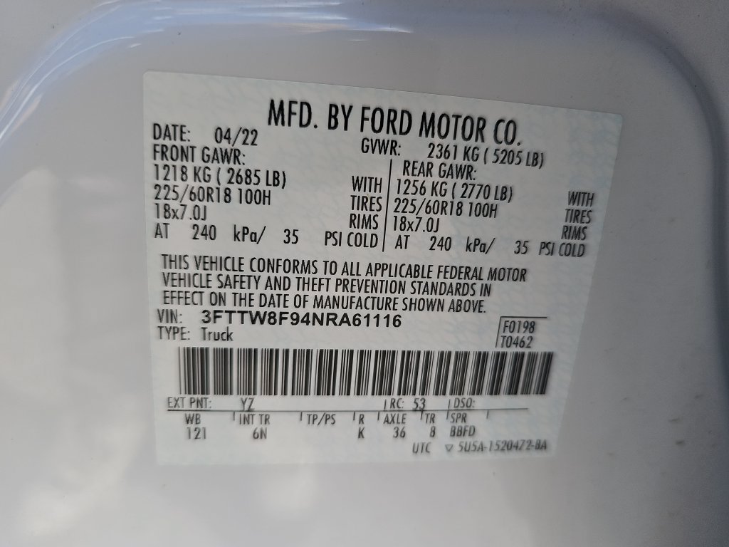 Certified 2022 Ford Maverick Lariat w/ Equipment Group 500A Standard AWD/4WD image 33