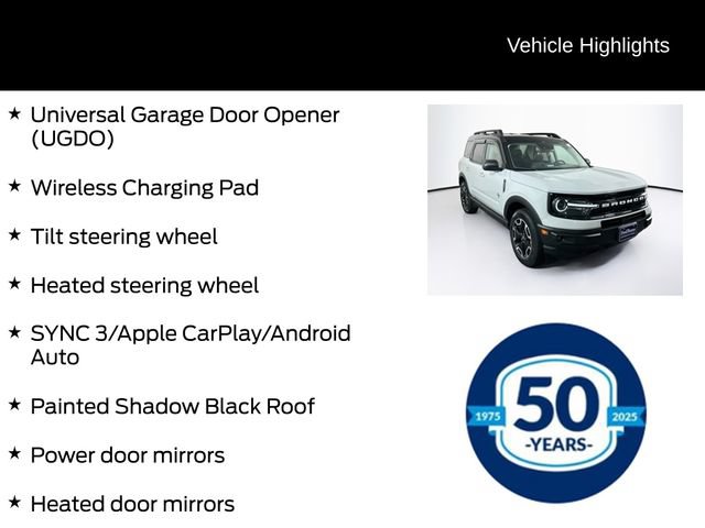 Certified 2023 Ford Bronco Sport Outer Banks w/ Tech Package AWD/4WD image 21