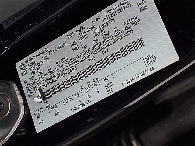 Certified 2023 Ford Escape ST-Line Select w/ Tech Pack #2 image 34