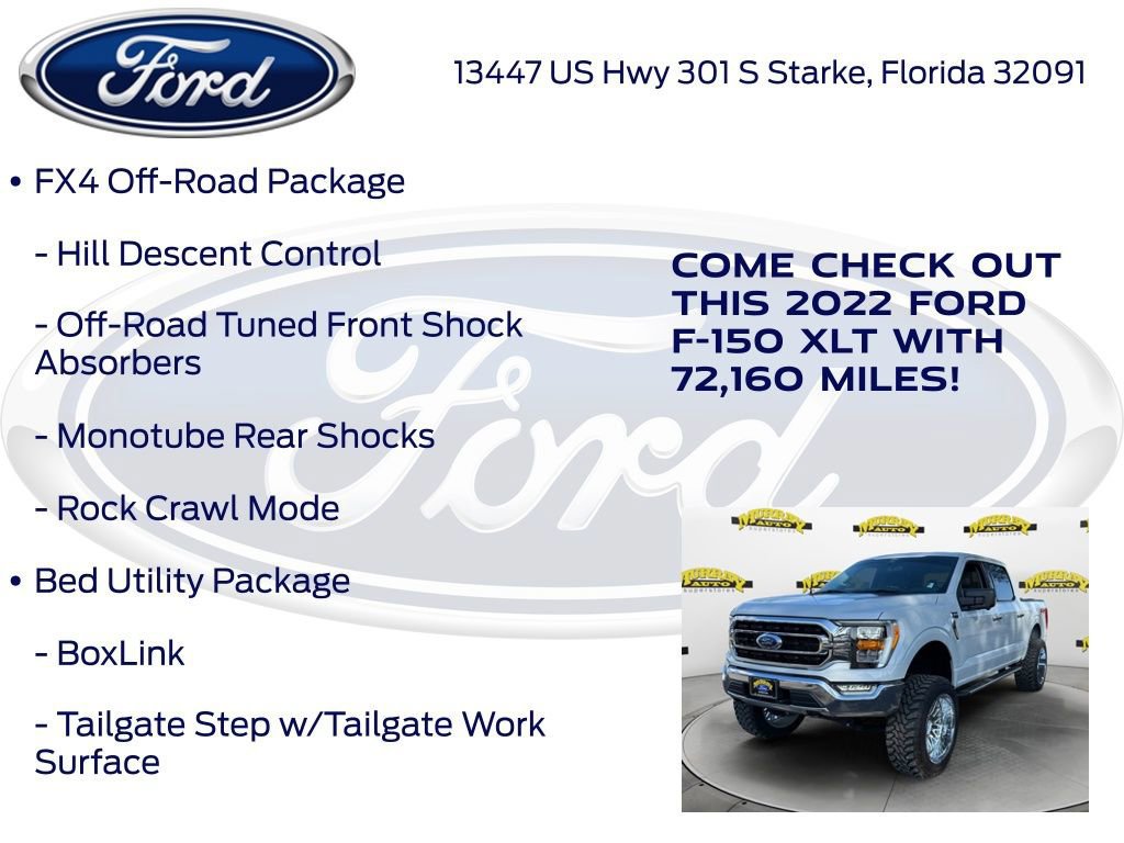 Certified 2022 Ford F150 XLT w/ Equipment Group 302A High image 32