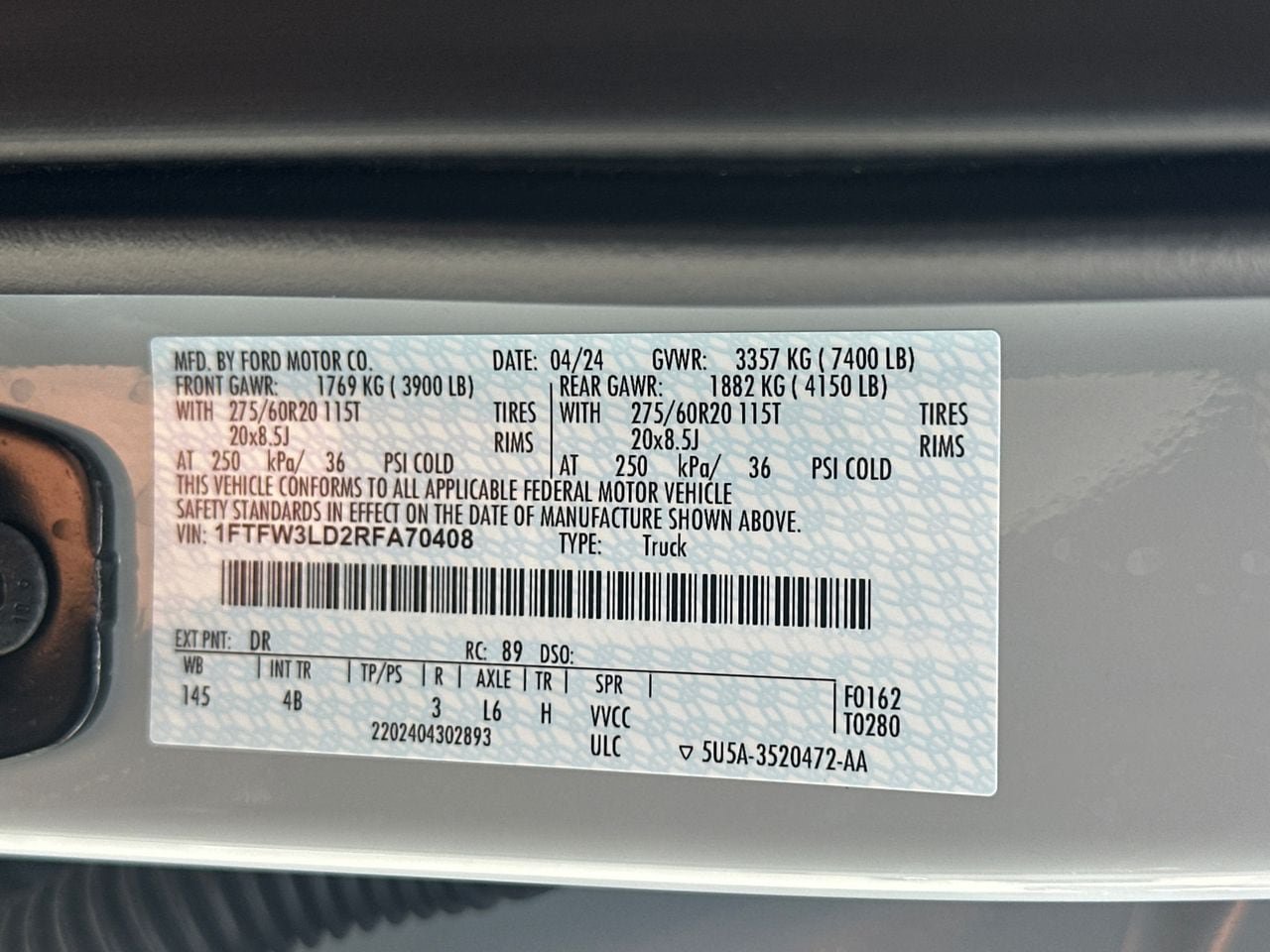 Certified 2024 Ford F150 XLT w/ Equipment Group 303A High AWD/4WD image 35
