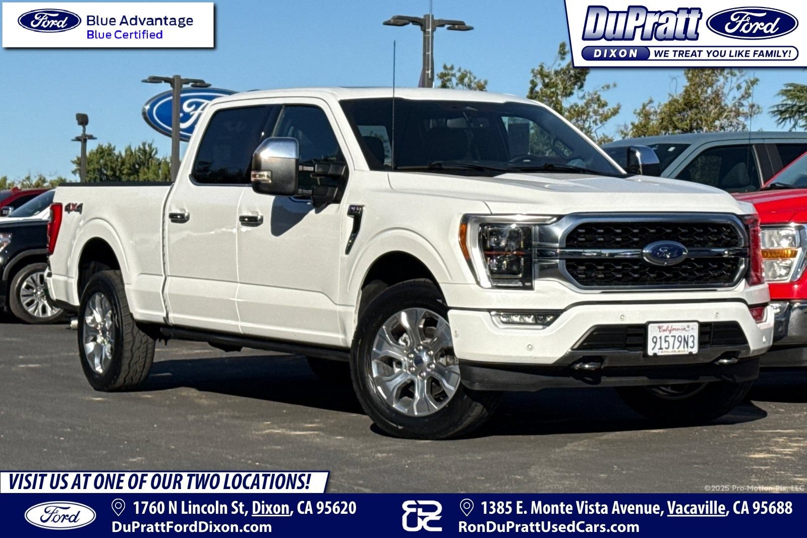 Certified 2022 Ford F150 Platinum w/ Equipment Group 701A High
