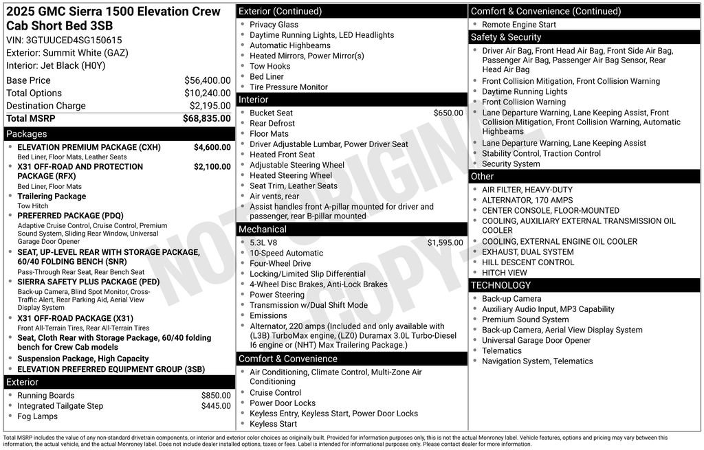 Used 2025 GMC Sierra 1500 Elevation w/ Elevation Premium Package AWD/4WD image 5