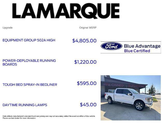 Certified 2023 Ford F150 Lariat w/ Equipment Group 502A High image 10