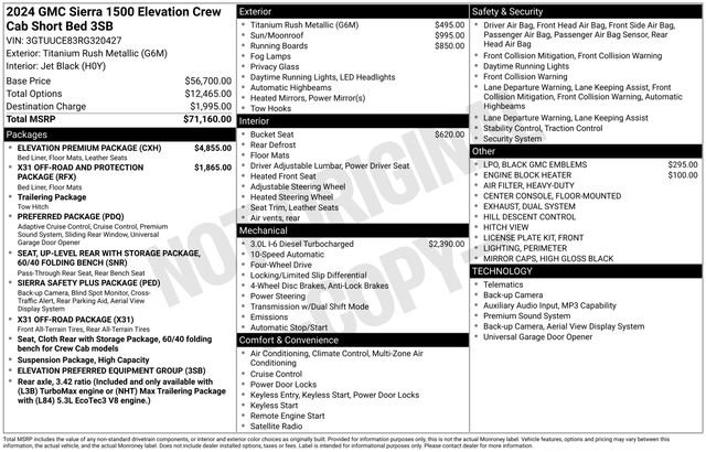 Used 2024 GMC Sierra 1500 Elevation w/ Elevation Premium Package image 38