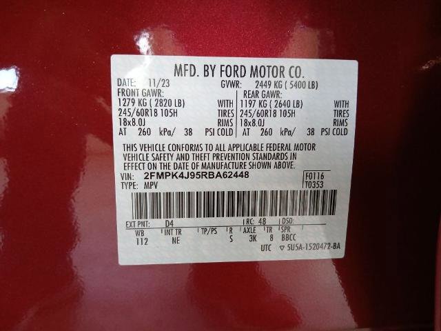 Certified 2024 Ford Edge SEL w/ Sport Appearance Package image 20