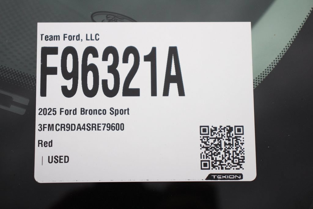 Certified 2025 Ford Bronco Sport Badlands w/ Badlands Tech Package AWD/4WD image 30