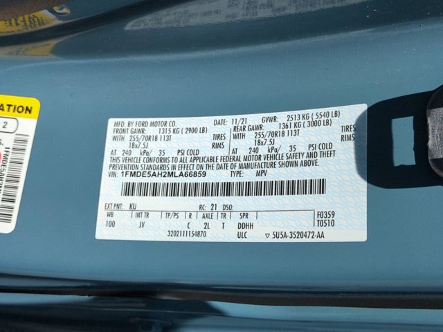 Certified 2021 Ford Bronco Outer Banks AWD/4WD image 37