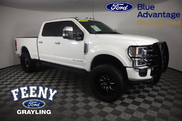 Certified 2022 Ford F350 Platinum w/ Tremor Off-Road Package AWD/4WD 360° Tour