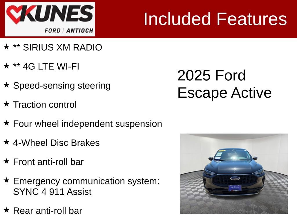 Certified 2025 Ford Escape Active AWD/4WD image 3