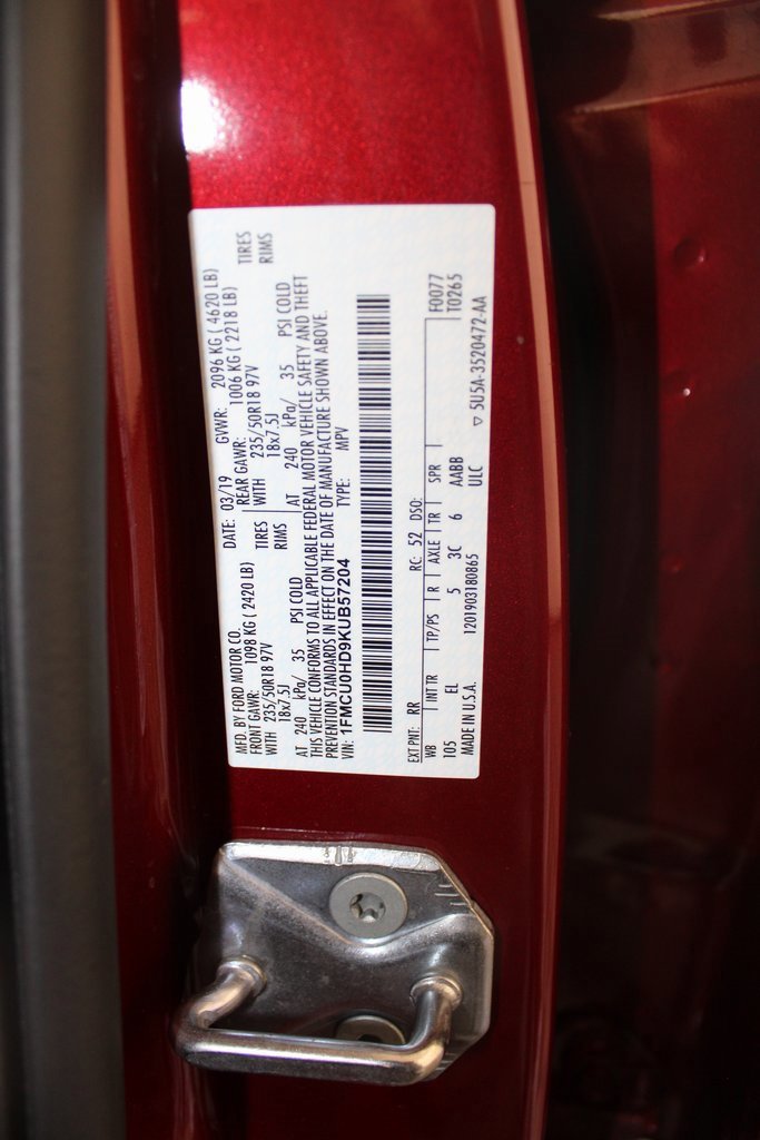 Certified 2019 Ford Escape SEL image 26