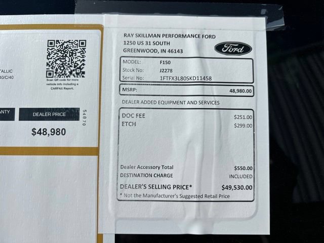 Certified 2025 Ford F150 XLT w/ Equipment Group 301A Standard AWD/4WD image 2