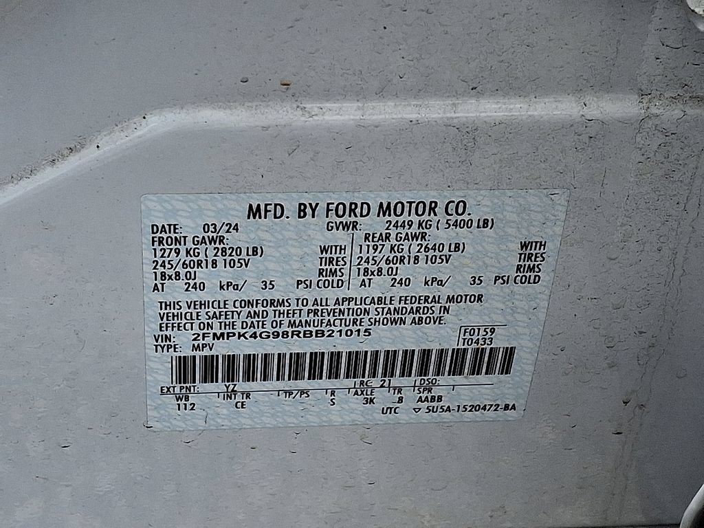 Certified 2024 Ford Edge SE AWD/4WD image 27