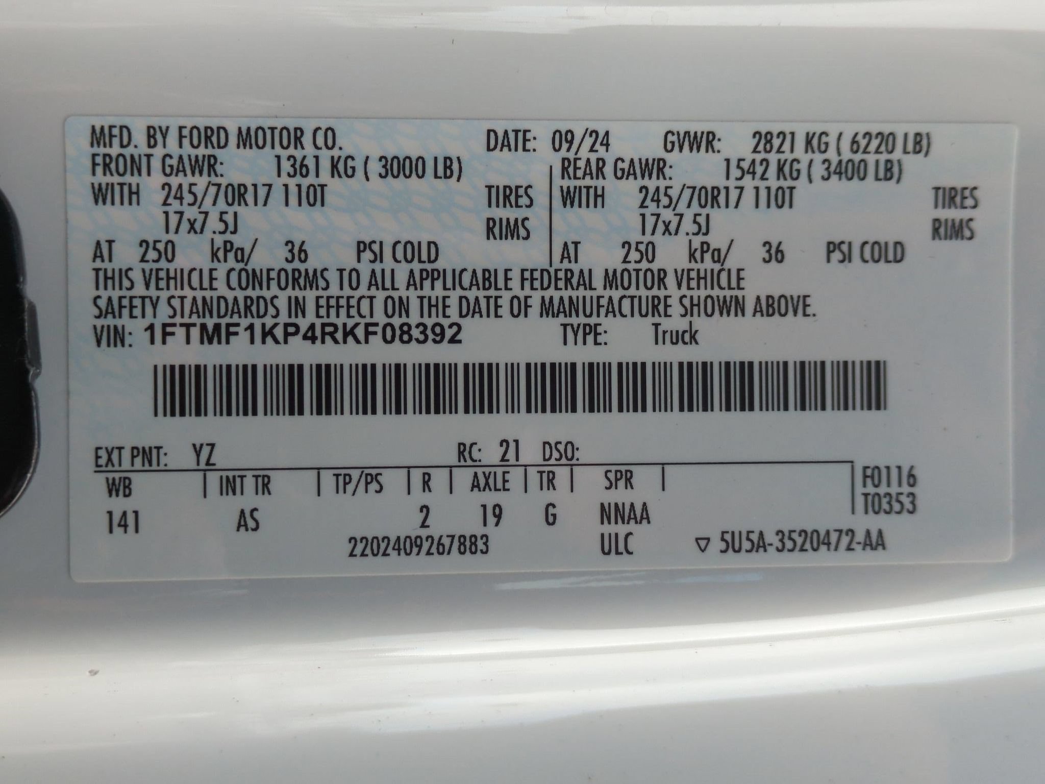 Certified 2024 Ford F150 XL RWD image 26