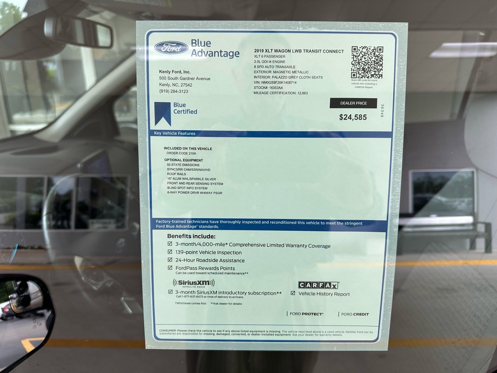 Certified 2019 Ford Transit Connect XLT FWD image 4