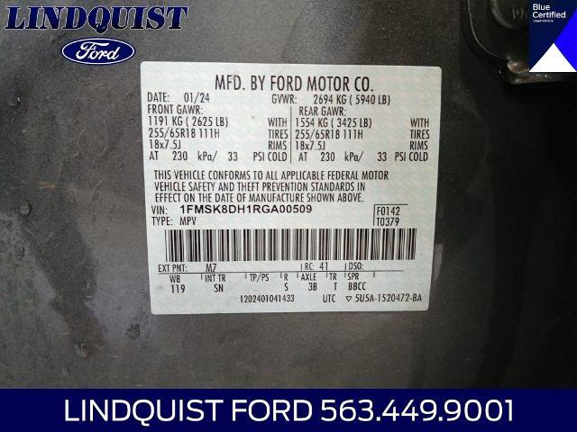 Certified 2024 Ford Explorer XLT w/ Equipment Group 202A AWD/4WD image 25