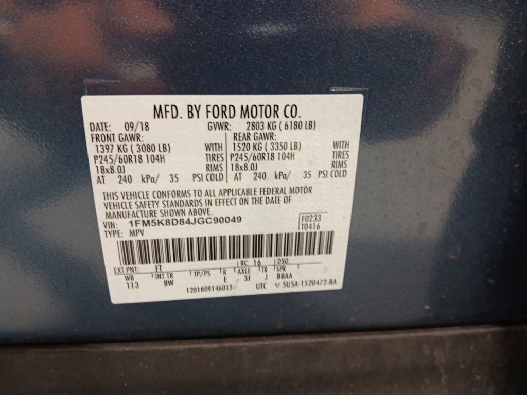 Certified 2018 Ford Explorer XLT w/ Equipment Group 201A image 10