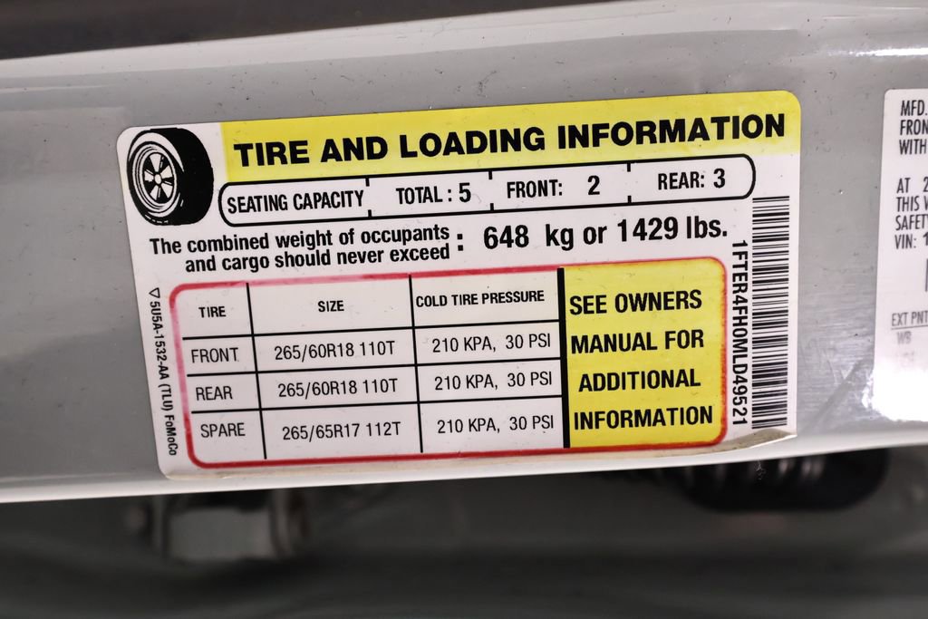 Certified 2021 Ford Ranger XLT w/ Equipment Group 301A Mid image 45