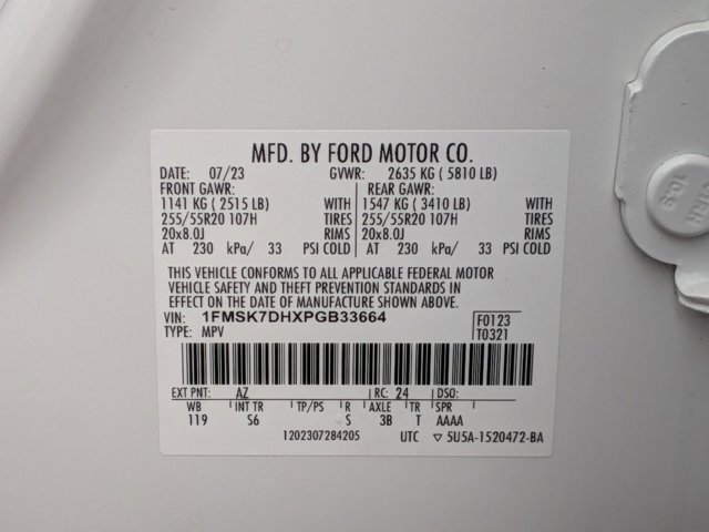 Certified 2023 Ford Explorer XLT w/ Equipment Group 202A image 33