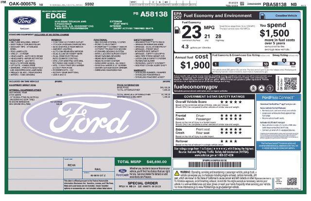Certified 2023 Ford Edge Titanium AWD/4WD image 38