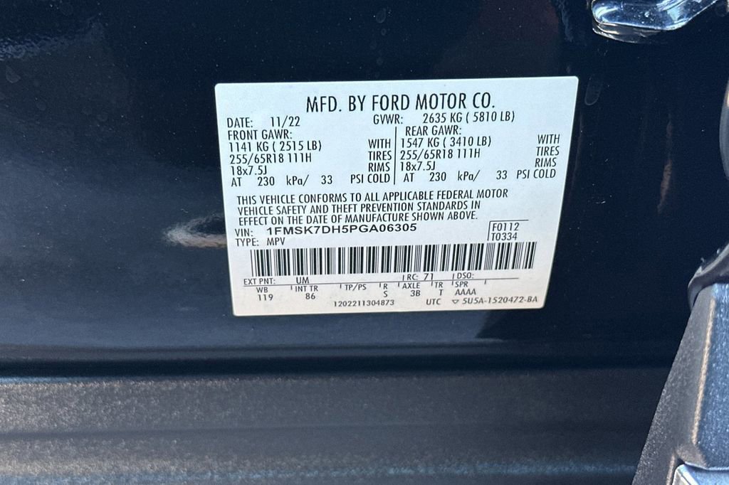 Certified 2023 Ford Explorer XLT image 33