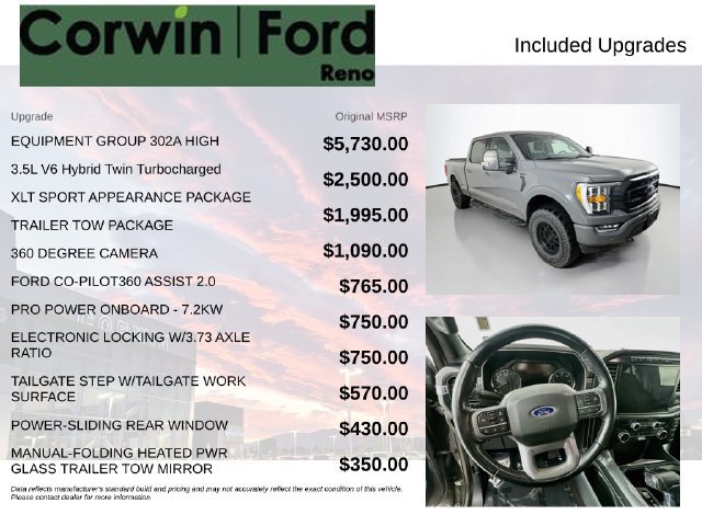 Certified 2021 Ford F150 XLT w/ Equipment Group 302A High AWD/4WD image 3