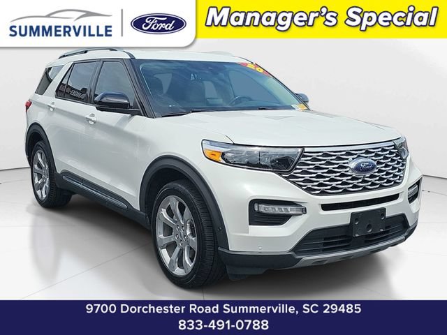 Certified 2020 Ford Explorer Platinum w/ Premium Technology Package AWD/4WD image 1