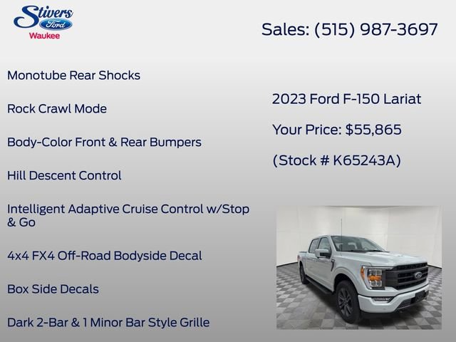 Certified 2023 Ford F150 Lariat w/ Max Trailer Tow Package AWD/4WD image 29