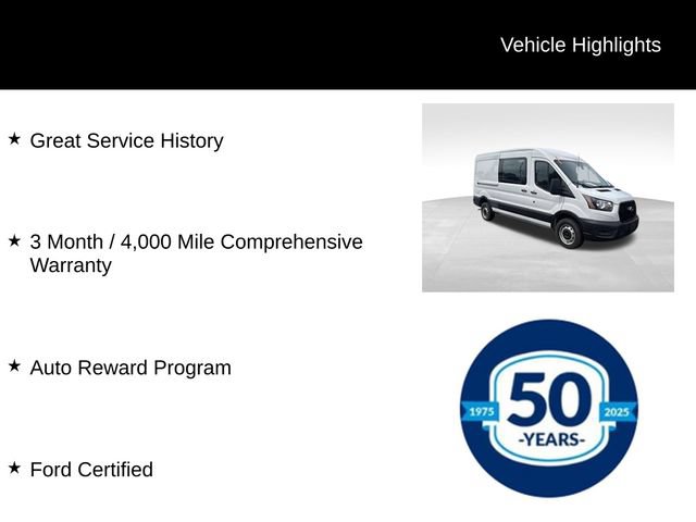 Certified 2024 Ford Transit 250 148 Medium Roof w/ Load Area Protection Package RWD image 7