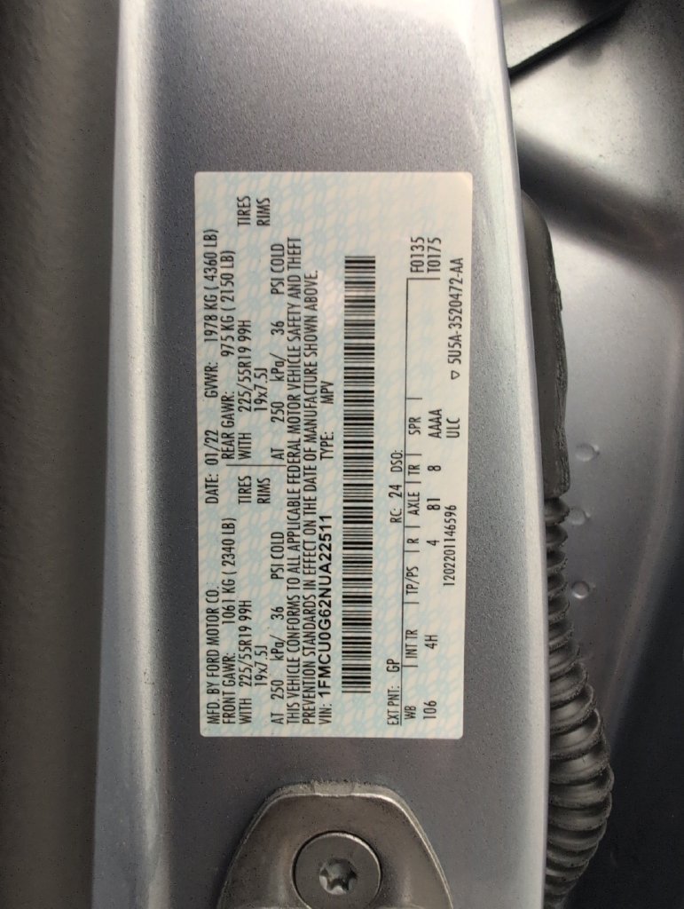 Certified 2022 Ford Escape SE w/ SE Sport Appearance Package FWD image 40