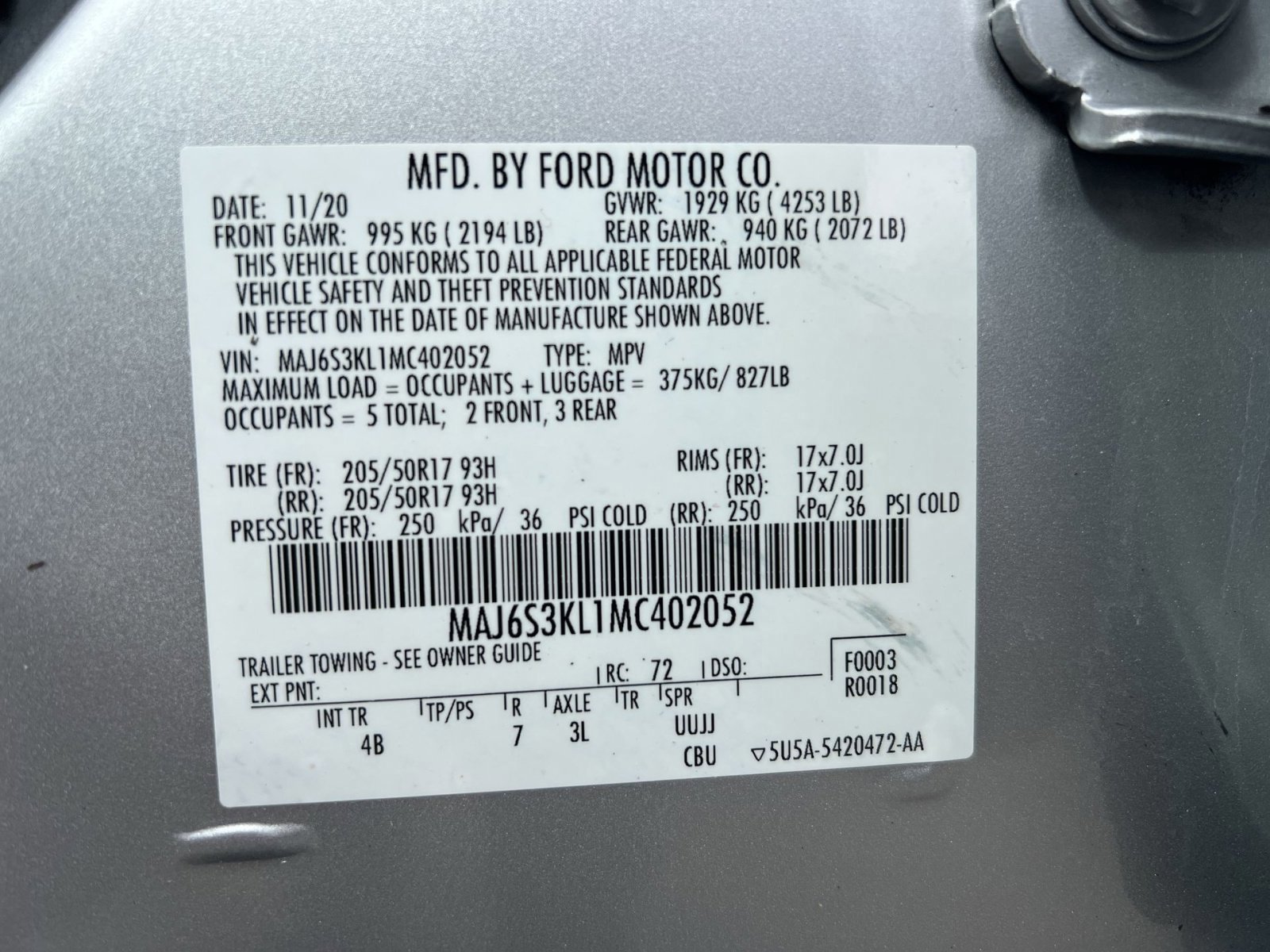 Certified 2021 Ford EcoSport Titanium image 37