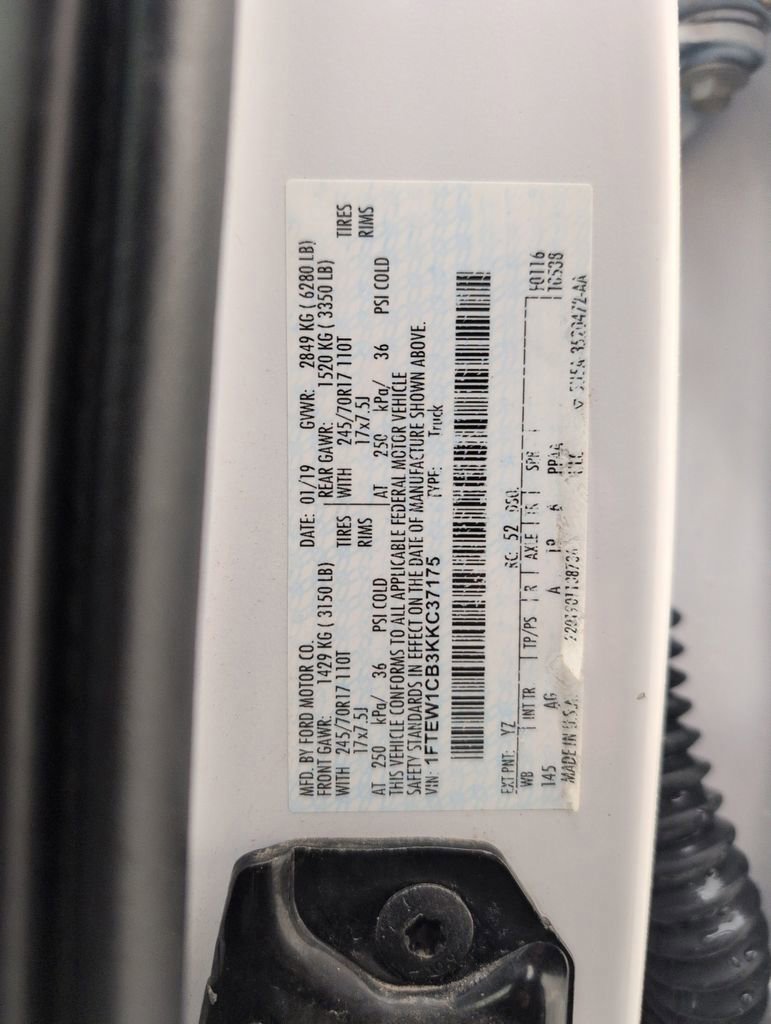 Certified 2019 Ford F150 XL w/ Equipment Group 101A Mid image 47