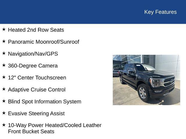 Certified 2023 Ford F150 Platinum w/ Equipment Group 701A High image 37