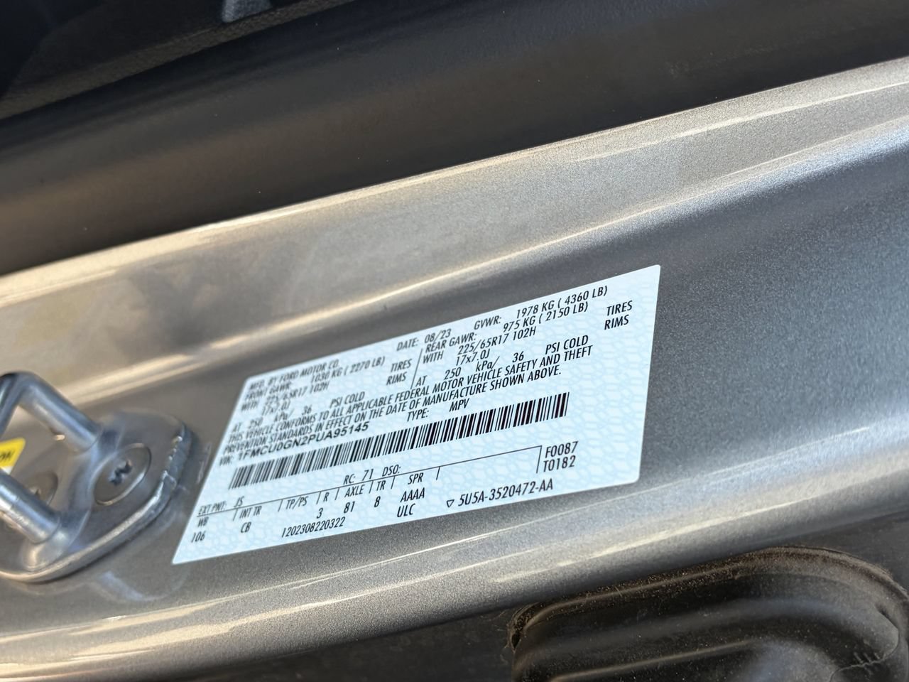 Certified 2023 Ford Escape Active FWD image 33