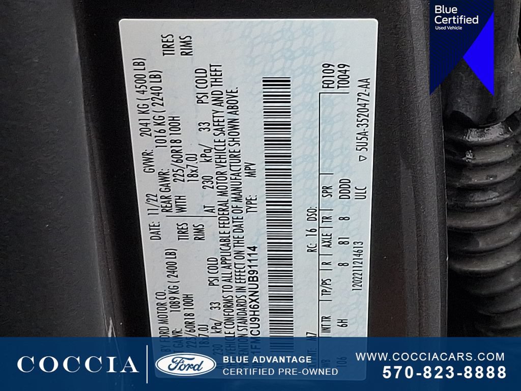 Certified 2022 Ford Escape SEL AWD/4WD image 27