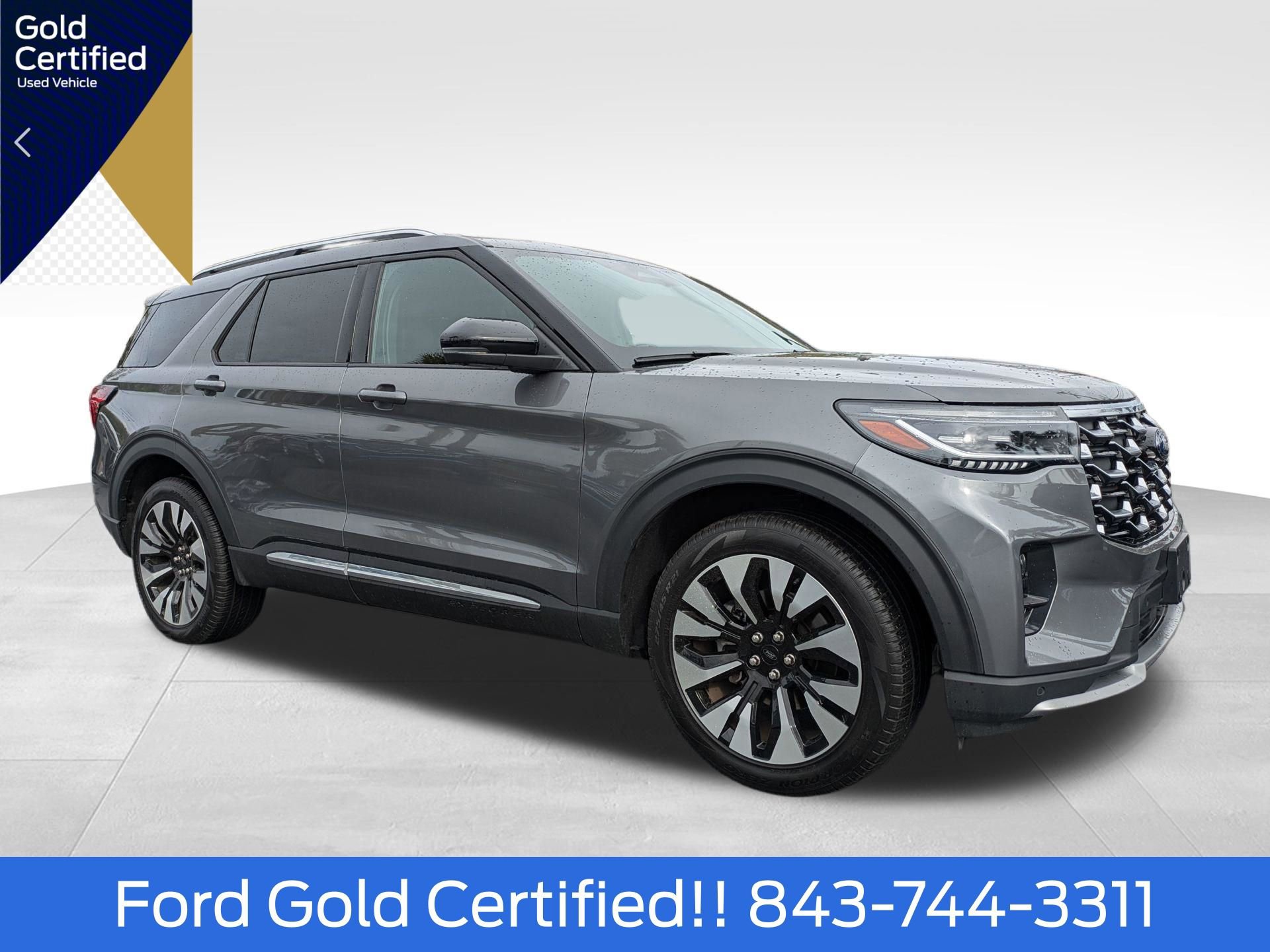 Certified 2025 Ford Explorer Platinum w/ LUX Leather Package