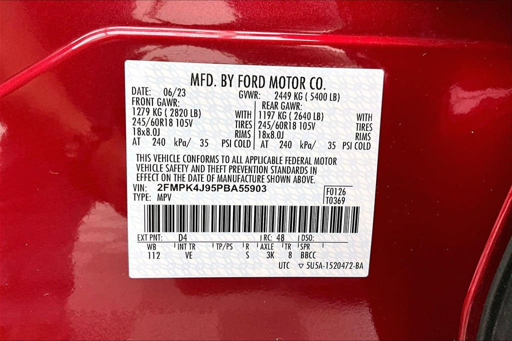 Certified 2023 Ford Edge SEL w/ Convenience Package AWD/4WD image 35