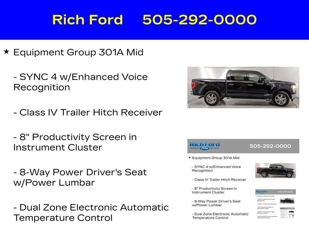 Certified 2023 Ford F150 XLT w/ Equipment Group 301A Mid AWD/4WD image 13