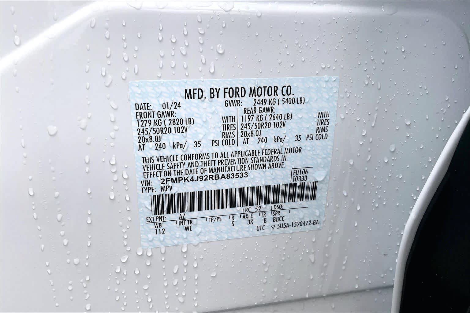 Certified 2024 Ford Edge ST-Line AWD/4WD image 33