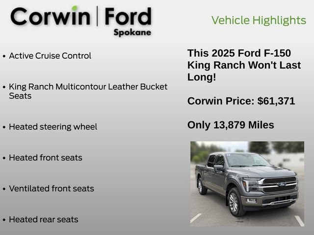 Certified 2025 Ford F150 King Ranch AWD/4WD image 13
