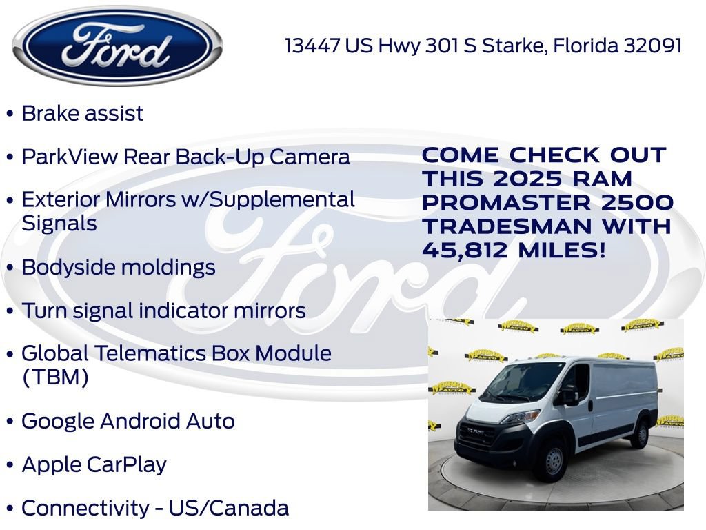 Used 2025 RAM ProMaster 2500 w/ Convenience Group FWD image 27