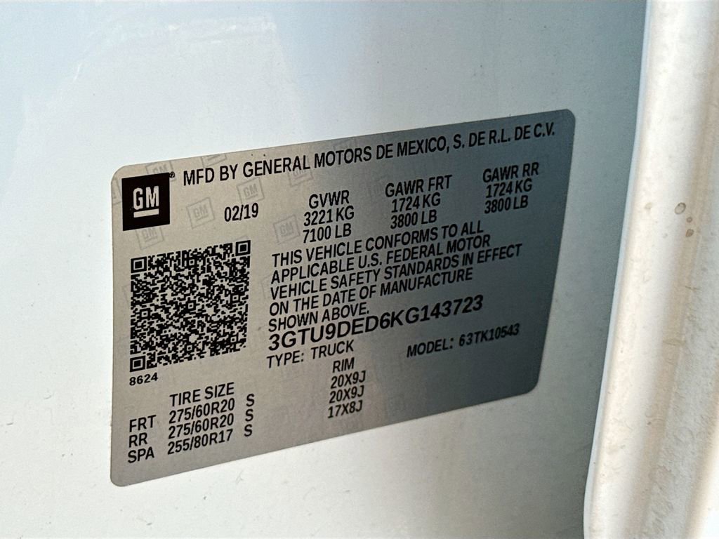 Used 2019 GMC Sierra 1500 SLT w/ SLT Premium Package AWD/4WD image 22