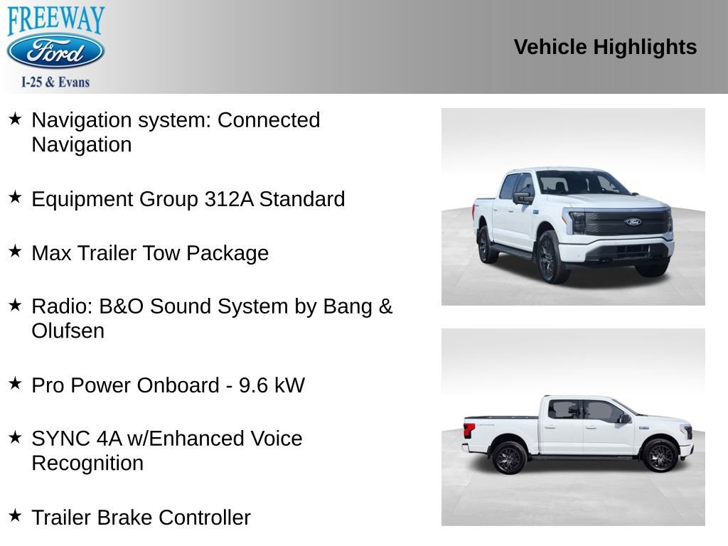 Certified 2024 Ford F150 Lightning Flash w/ Max Trailer Tow Package image 7