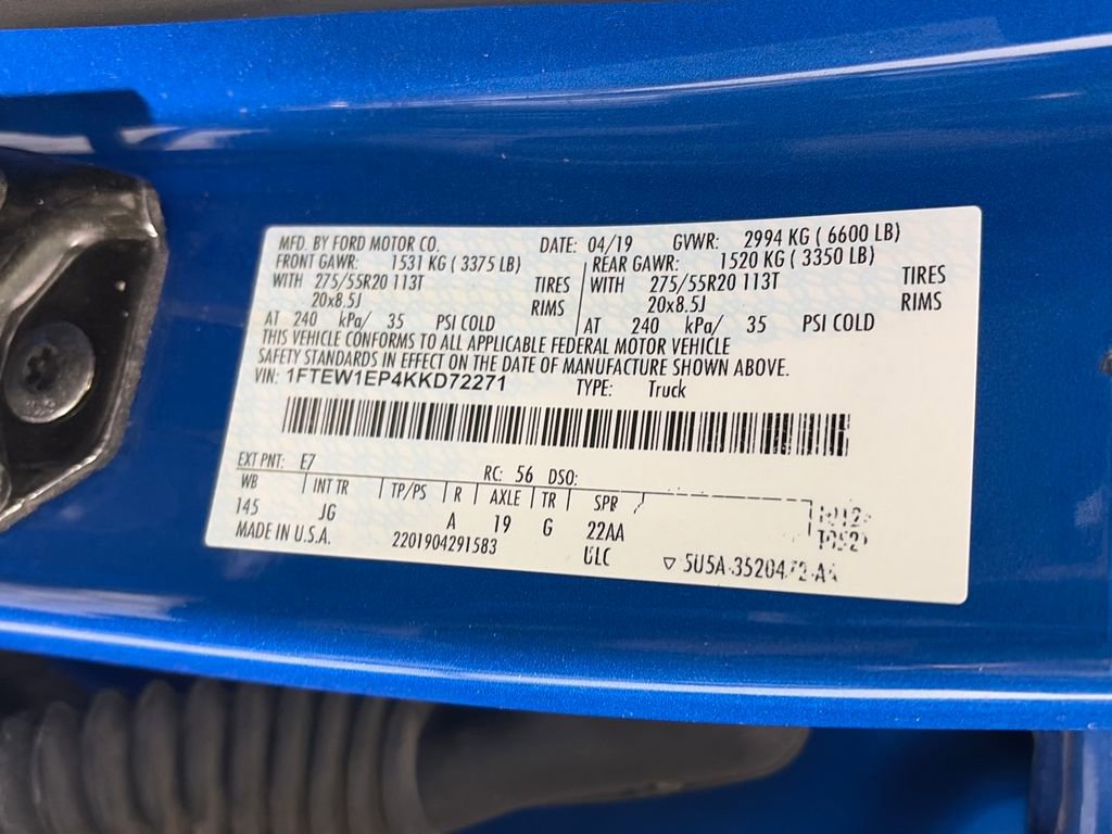 Certified 2019 Ford F150 XL w/ Equipment Group 101A Mid AWD/4WD image 9