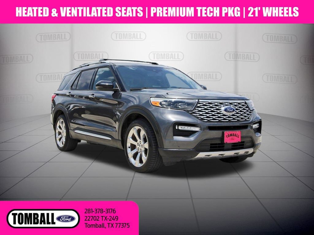 Certified 2020 Ford Explorer Platinum w/ Premium Technology Package AWD/4WD image 1